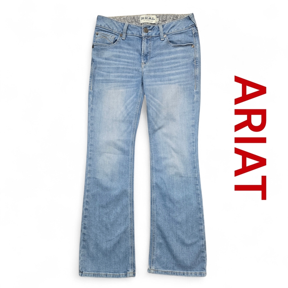 Ariat R.E.A.L. Perfect Rise Arrow Fit Penelope Boot Cut Jean Size 28S ☆